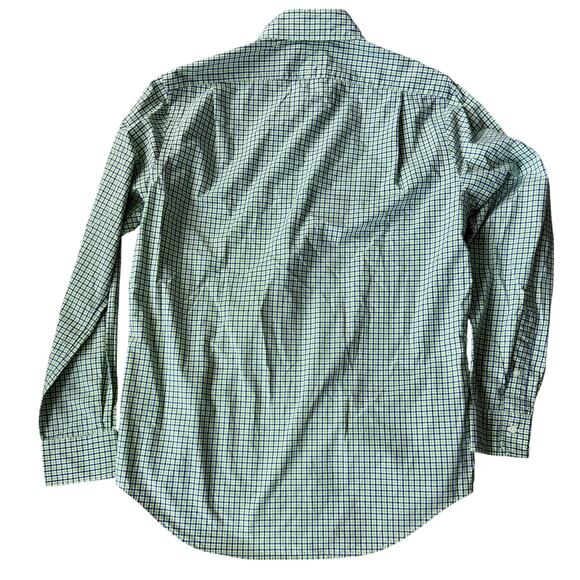 Polo Ralph Lauren Men's Medium Long Sleeve Button Down Shirt Green Blue - Picture 2 of 7